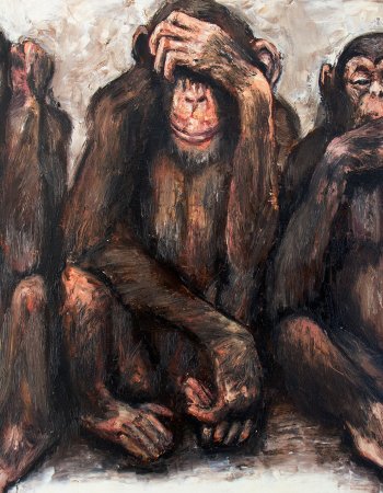 I do not see. I can not hear. I do not speak. | monkeys