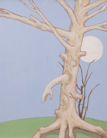 stark beschnittener Baum