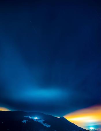 The Blue of the Mountain Night