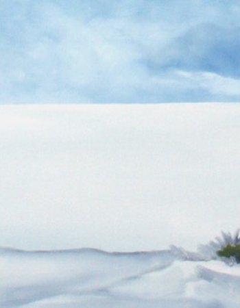 Schnee in der Lagune