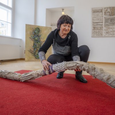 Erstes Foto-Shooting im BURN-IN Kunstraum Schönbrunn.