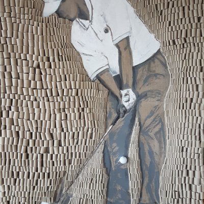 Golfer weiß