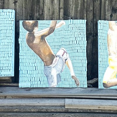 Jungs Sprung ins Wasser | 3-teilig