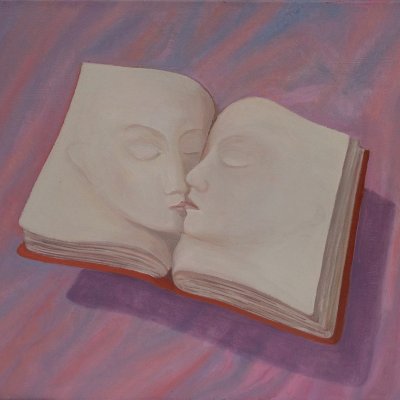 Die Liebe von zwei Buchseiten