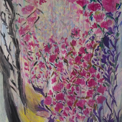 Blühender Kirschbaum in Japan