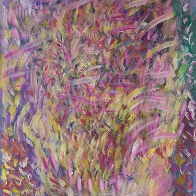 Dahlien an einem See