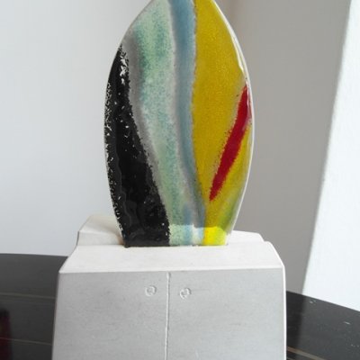 Flamme  Fusing- Glas Marmor