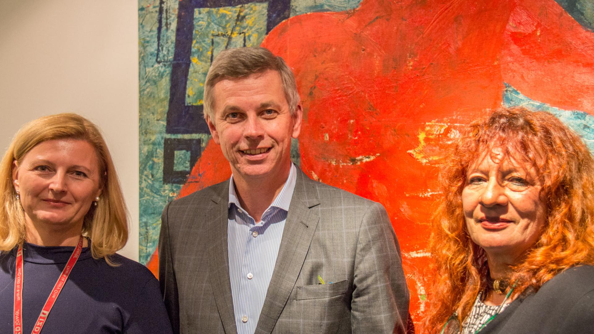 ORACLE Kunst Foyer WIen | Vernissage 19.01.2016 | Sonja Dolzer, GF Martin Winkler ,Renate Polzer