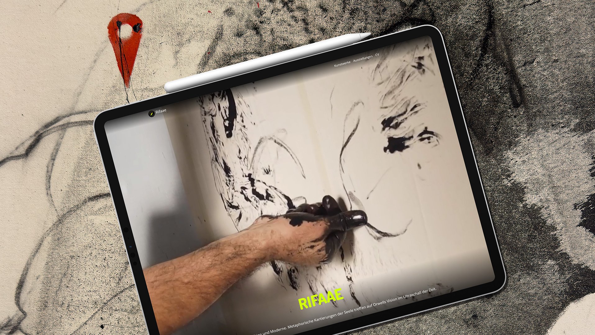 Rifaae Homepage iPad