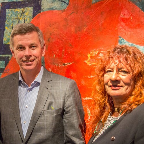 ORACLE Kunst Foyer WIen | Vernissage 19.01.2016 | Sonja Dolzer, GF Martin Winkler ,Renate Polzer