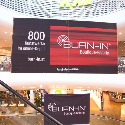 BURN-IN | Bespielung des Gerngross Atriums mit Originalkunst