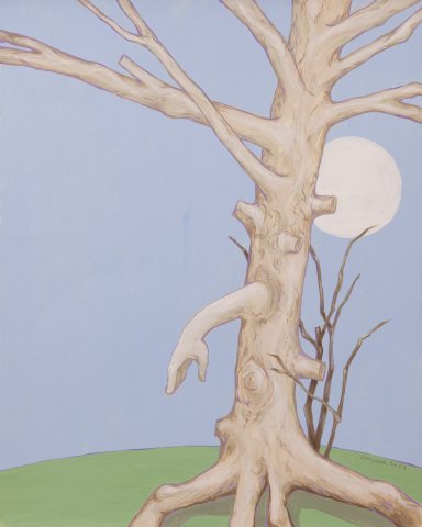 stark beschnittener Baum