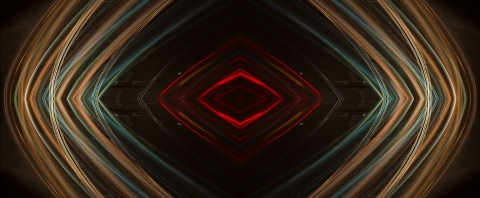 Lights on a mountain highway