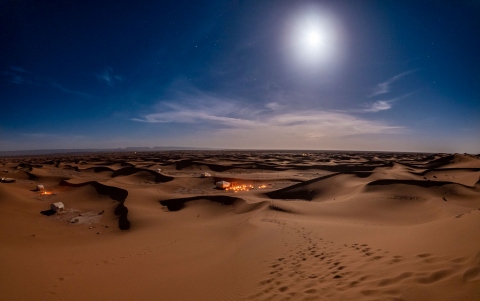 Vollmond in der Sahara #3870