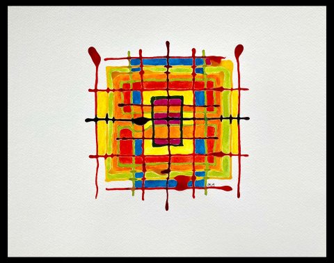 Freundliches Quadrat