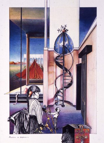 Kleines Mädchen mit Clown