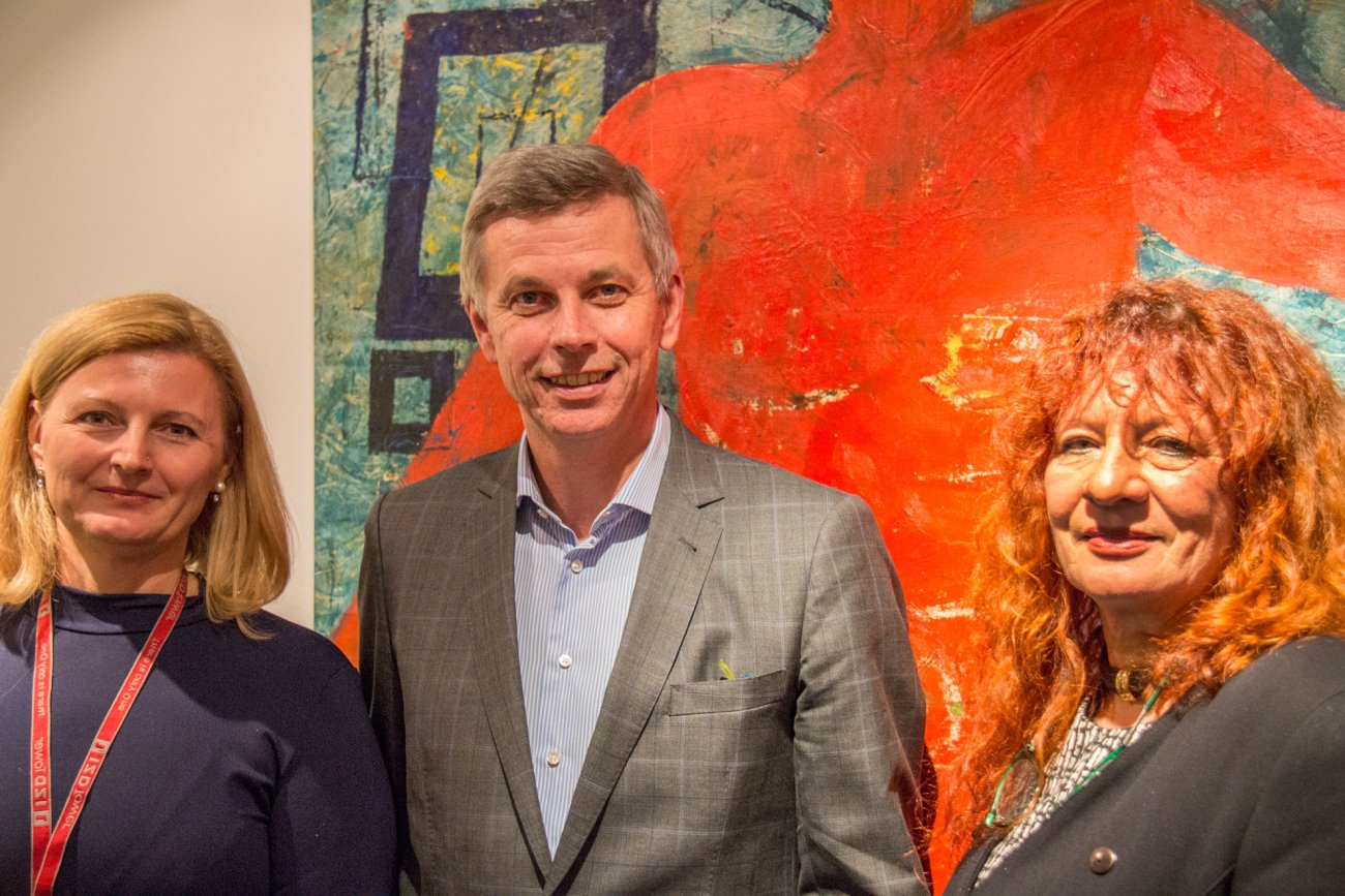 ORACLE Kunst Foyer WIen | Vernissage 19.01.2016 | Sonja Dolzer, GF Martin Winkler ,Renate Polzer