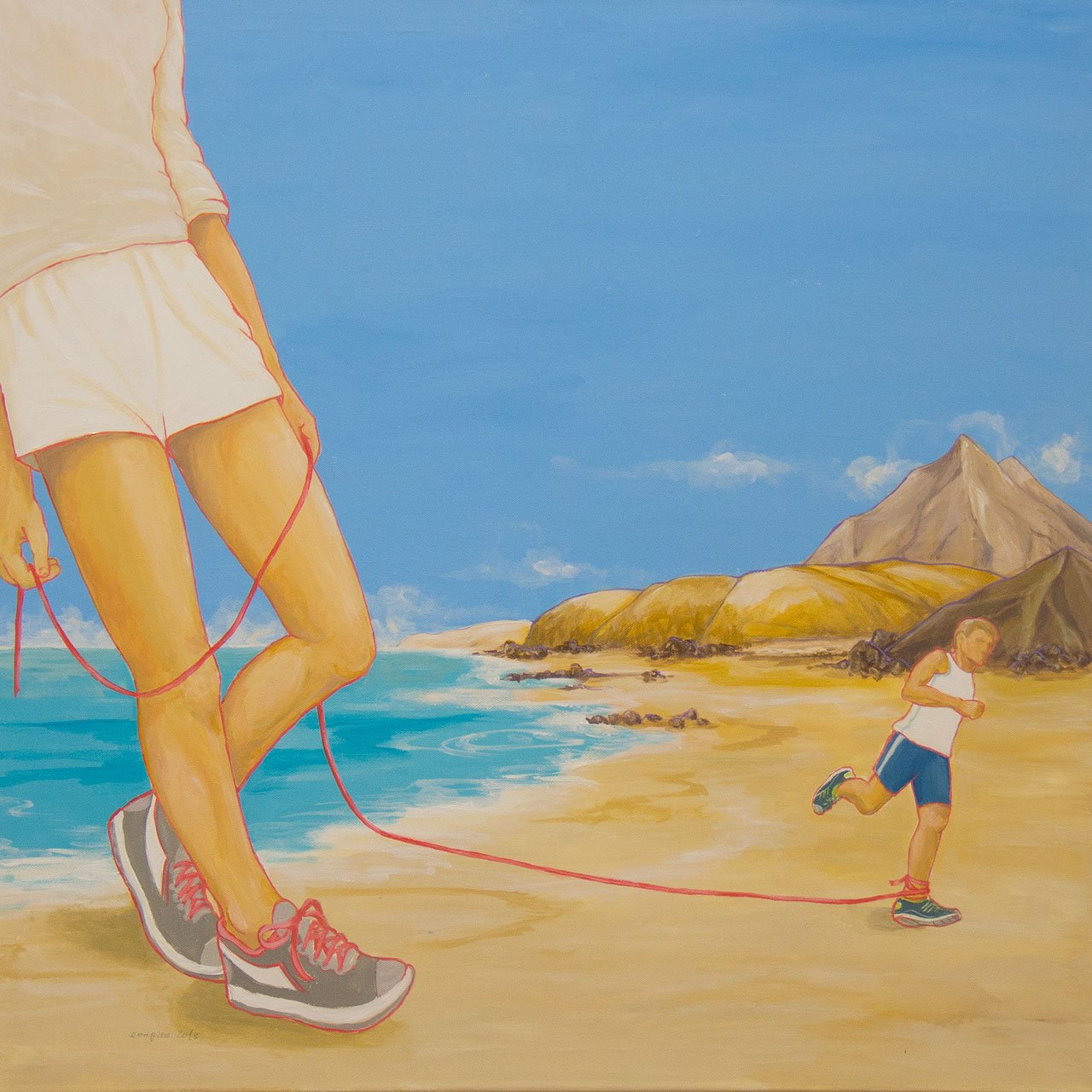 Ariadne vor dem Labyrinth | Acryl-Druck