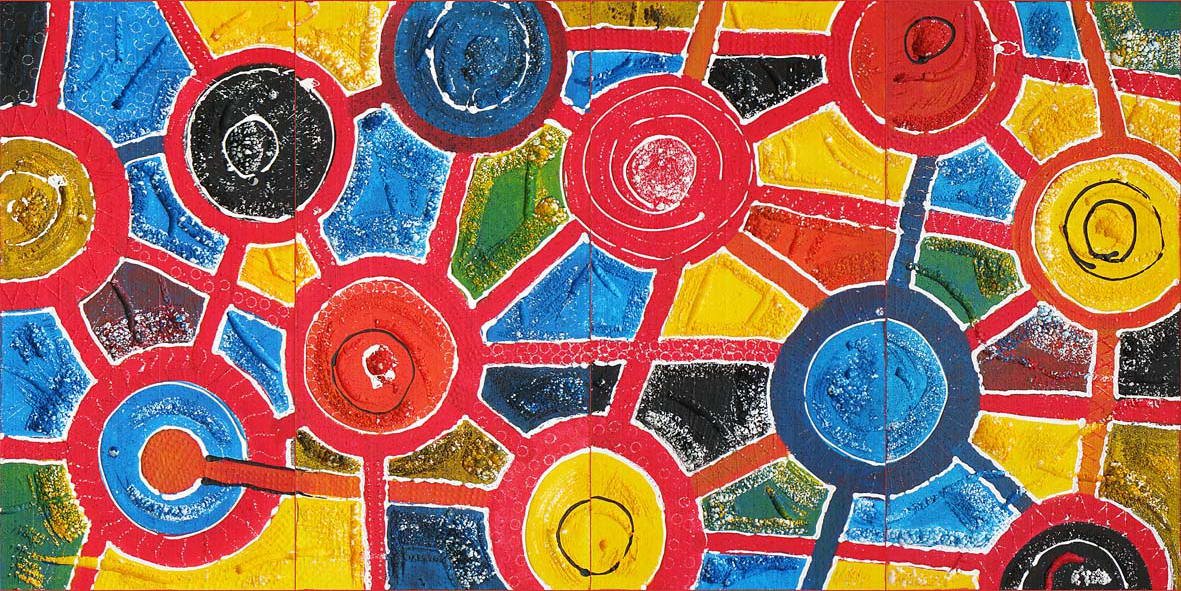 ROT-GELB-BLAU-VERNETZUNG