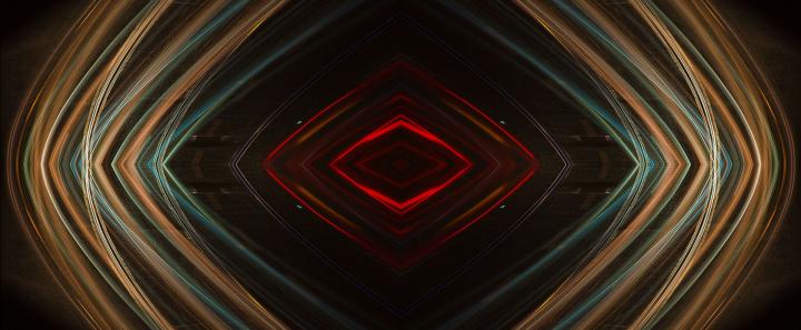 Lights on a mountain highway