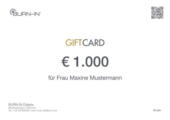 BURN-IN Geschenk Gutschein | GiftCard