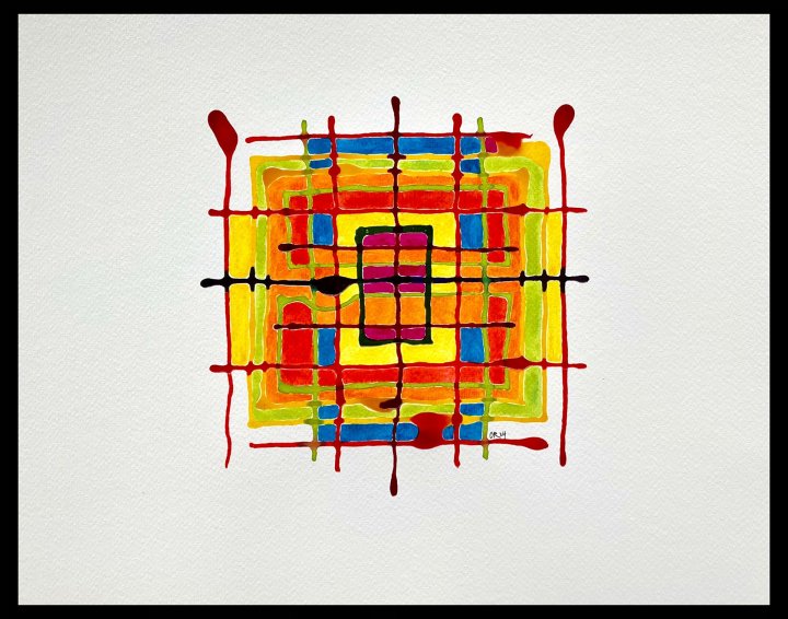 Freundliches Quadrat