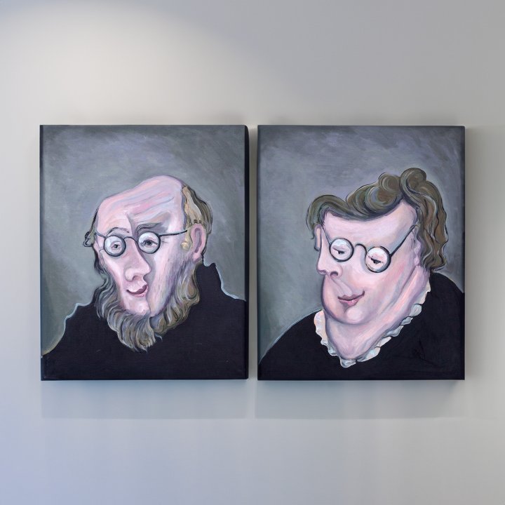 Harmonie-Paar (zwei Bilder nach Picasso)