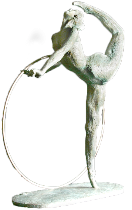 ginnasta con cerchio