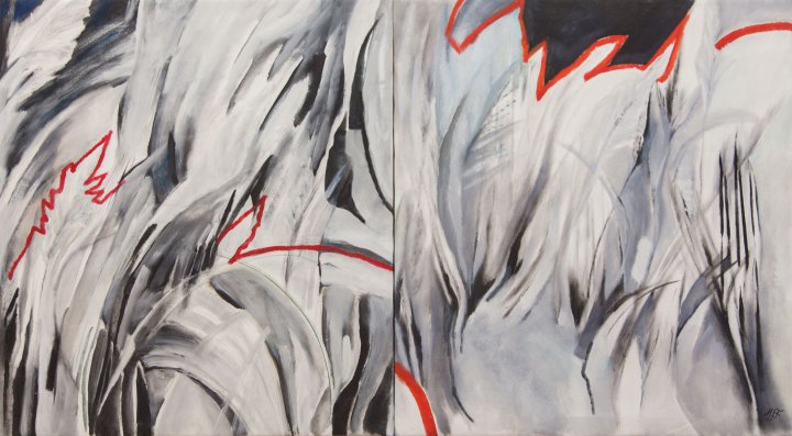 Schwarz- Weiß, Diptychon